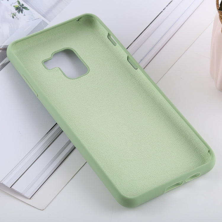 Solid Color Liquid Silicone Shockproof Soft Case for Galaxy A8+(2018)