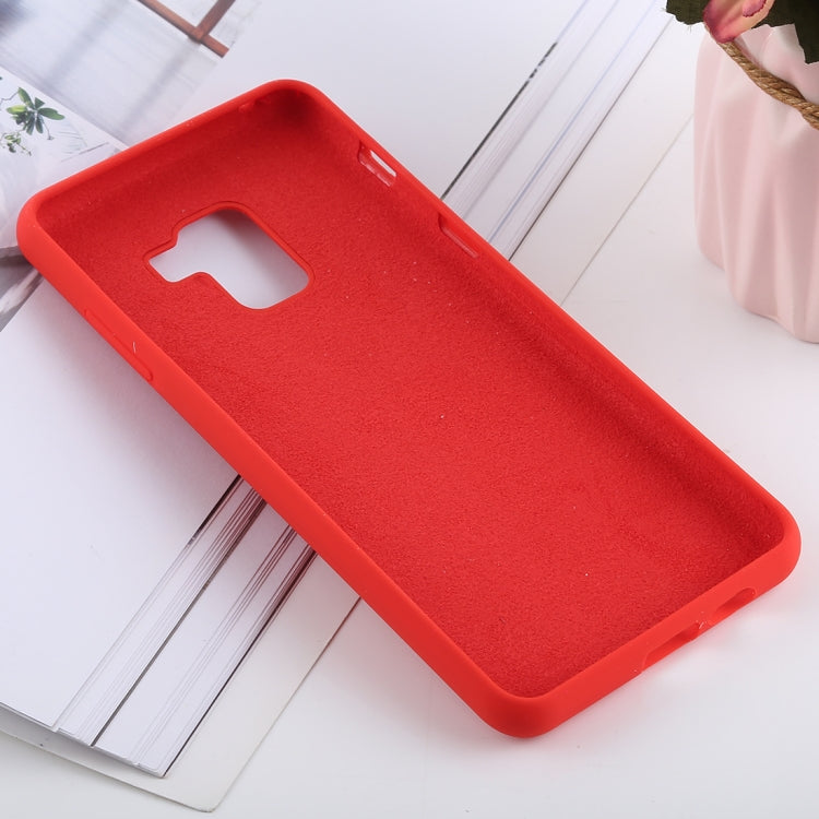 Solid Color Liquid Silicone Shockproof Soft Case for Galaxy A8+(2018)