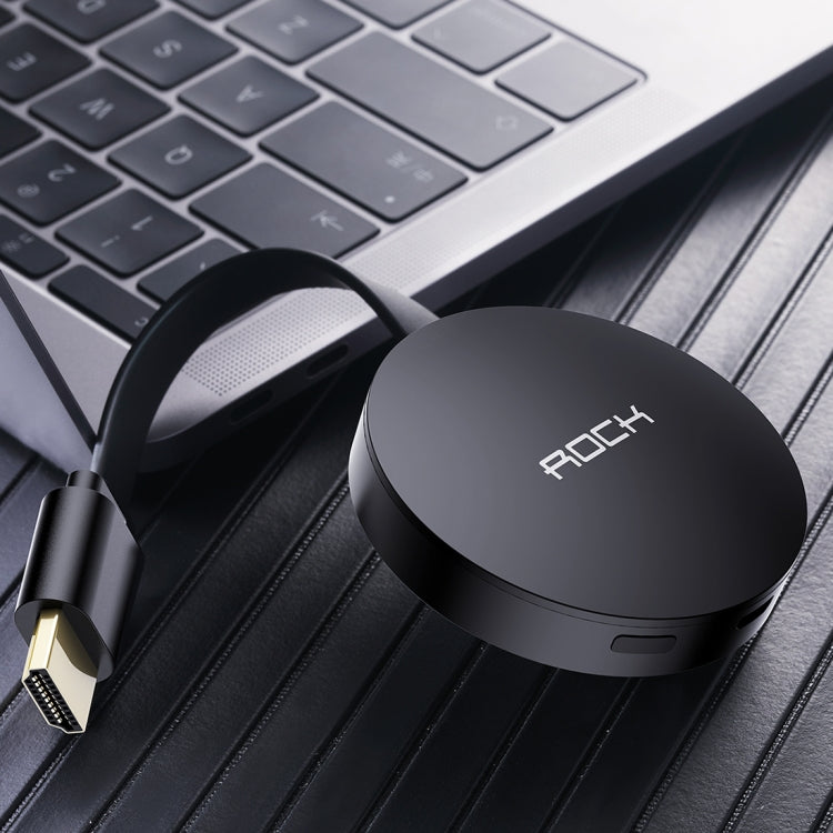 ROCK Wifi Display Dongle with HDMI Port(Black)