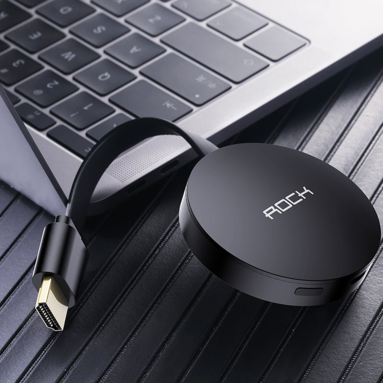 ROCK Wifi Display Dongle with HDMI Port(Black)