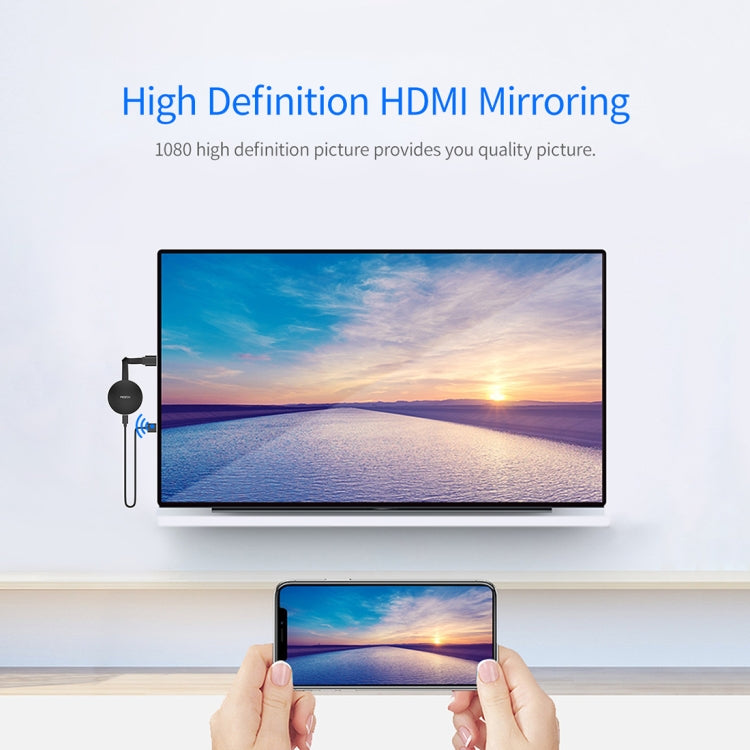 ROCK Wifi Display Dongle with HDMI Port(Black)