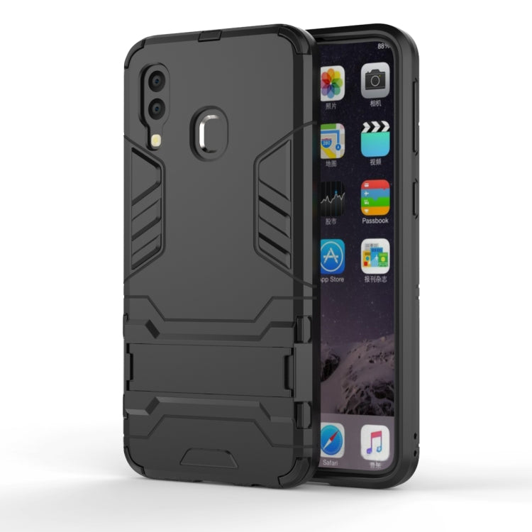Shockproof PC + TPU Case for Galaxy A40, with Holder