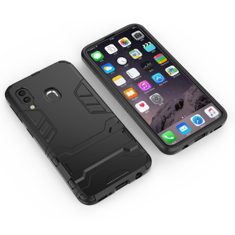 Shockproof PC + TPU Case for Galaxy A40, with Holder