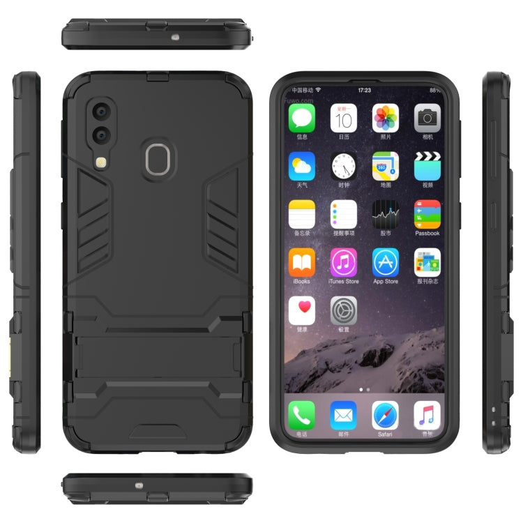 Shockproof PC + TPU Case for Galaxy A40, with Holder