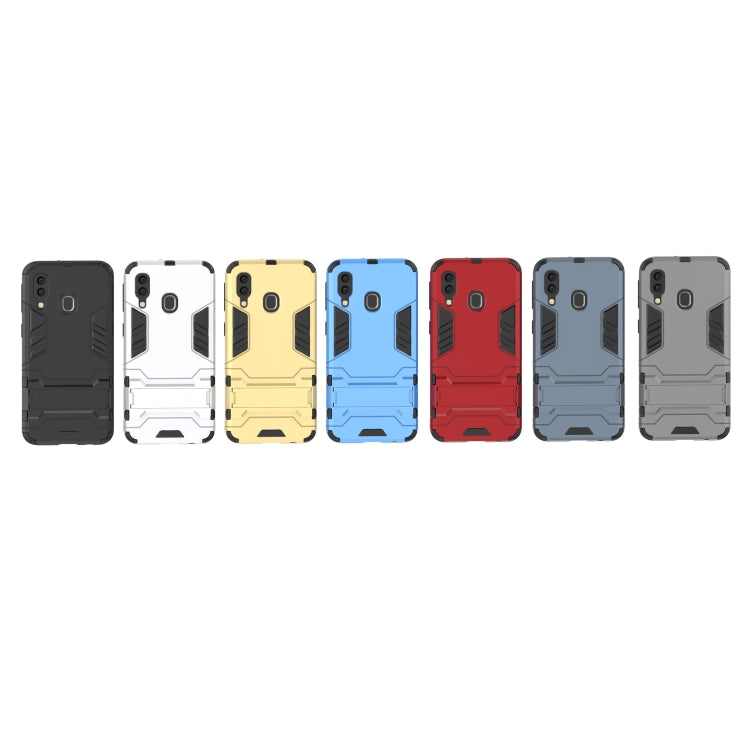 Shockproof PC + TPU Case for Galaxy A40, with Holder