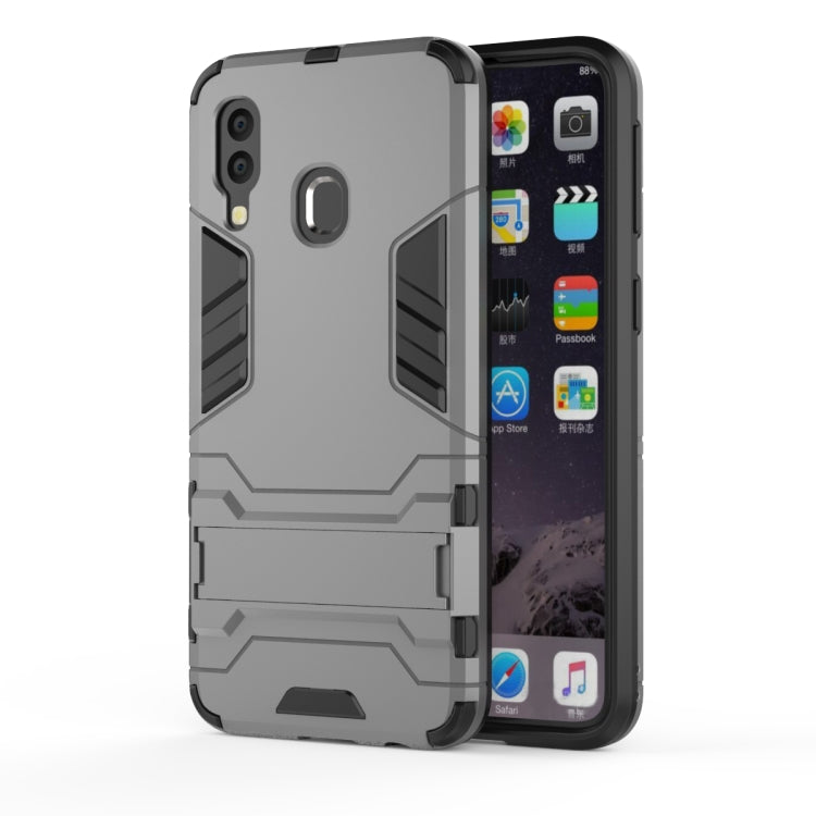 Shockproof PC + TPU Case for Galaxy A40, with Holder