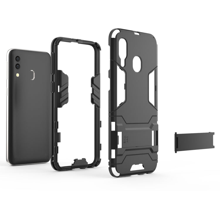 Shockproof PC + TPU Case for Galaxy A40, with Holder