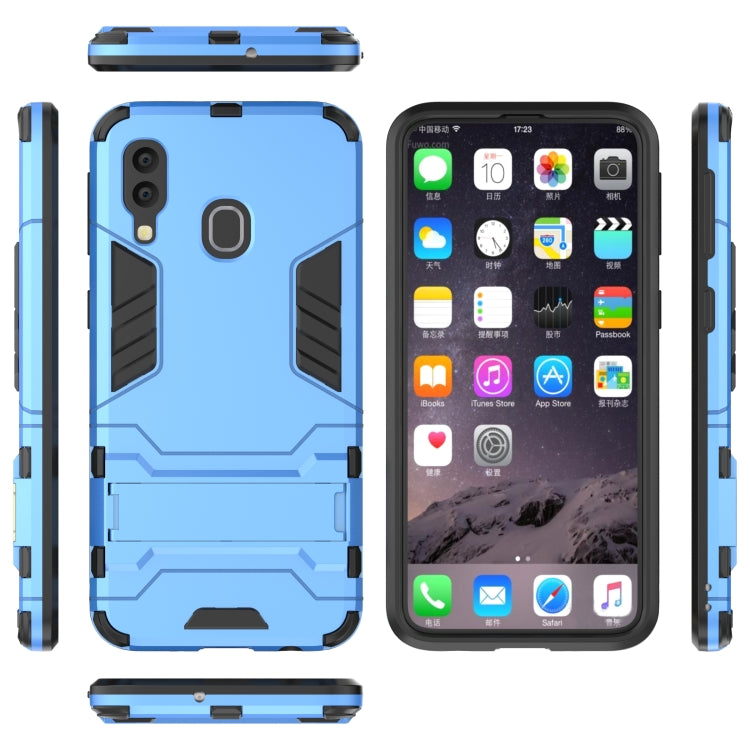 Shockproof PC + TPU Case for Galaxy A40, with Holder