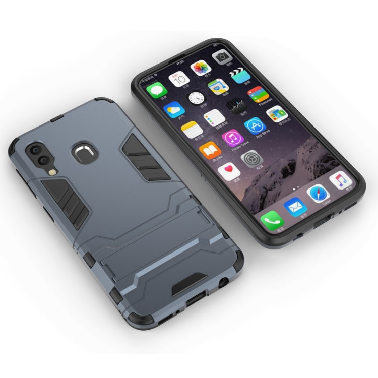 Shockproof PC + TPU Case for Galaxy A40, with Holder