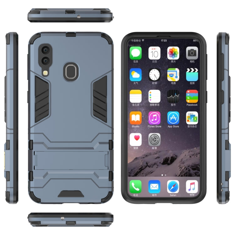 Shockproof PC + TPU Case for Galaxy A40, with Holder