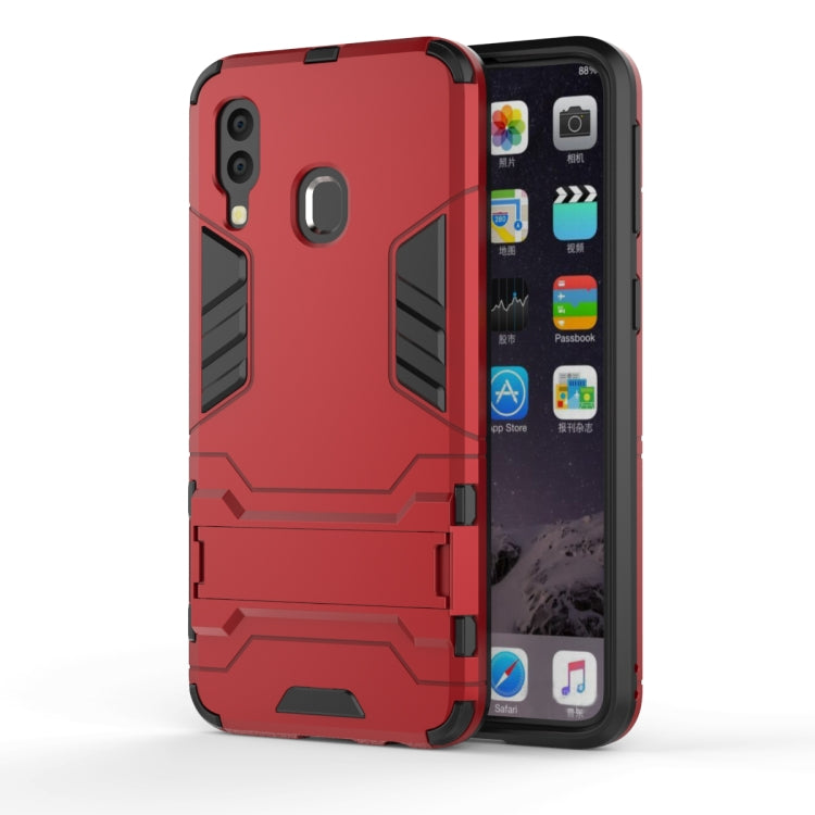 Shockproof PC + TPU Case for Galaxy A40, with Holder