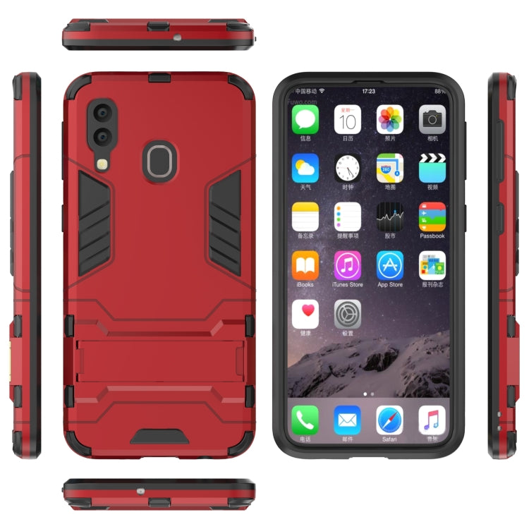 Shockproof PC + TPU Case for Galaxy A40, with Holder