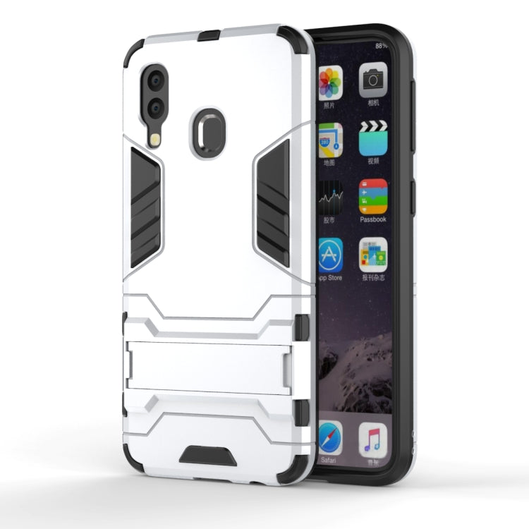 Shockproof PC + TPU Case for Galaxy A40, with Holder