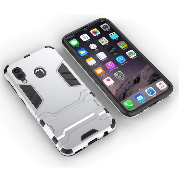 Shockproof PC + TPU Case for Galaxy A40, with Holder