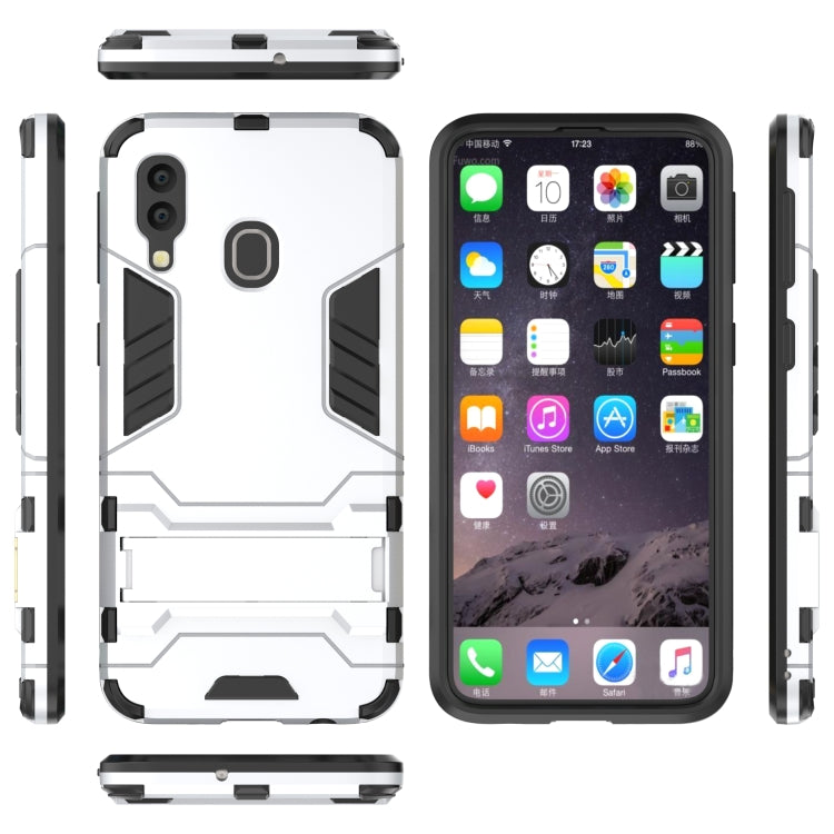Shockproof PC + TPU Case for Galaxy A40, with Holder