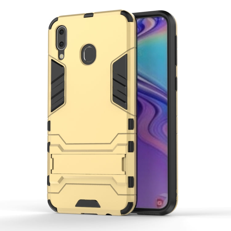 Shockproof PC + TPU Case for Galaxy M20, with Holder