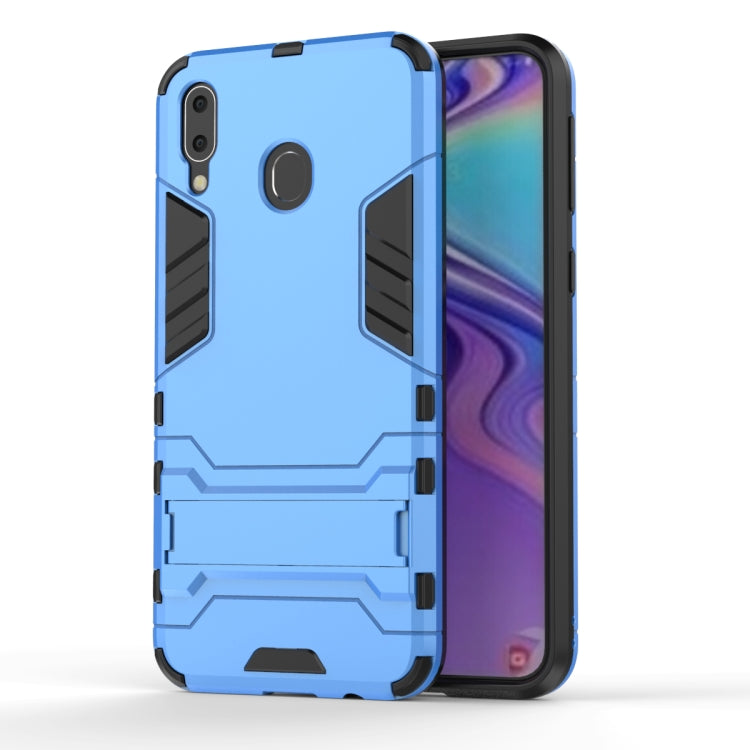 Shockproof PC + TPU Case for Galaxy M20, with Holder