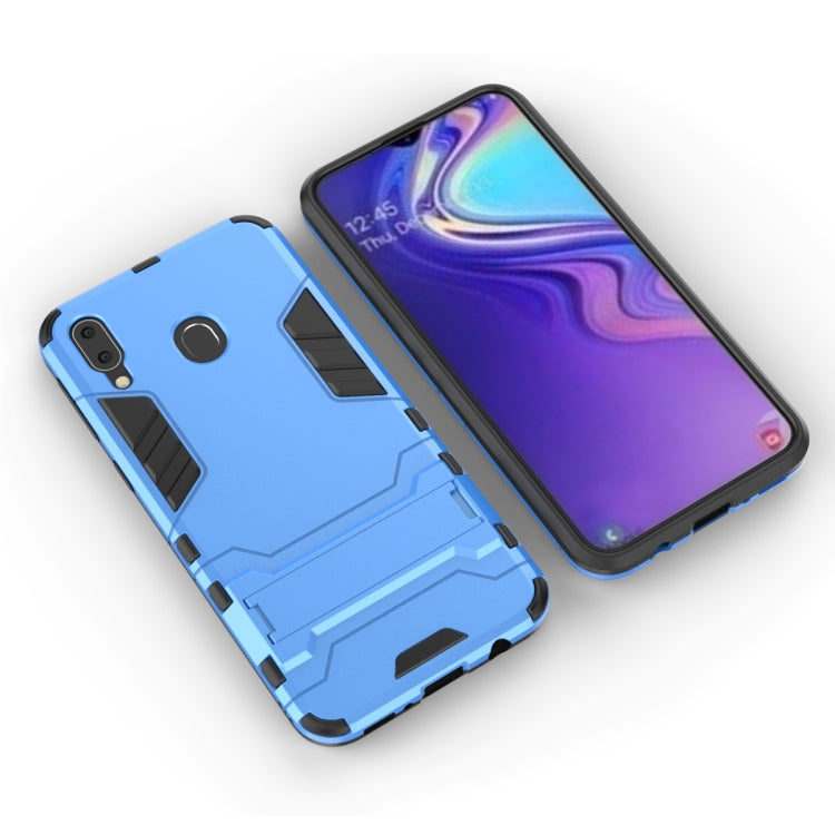 Shockproof PC + TPU Case for Galaxy M20, with Holder
