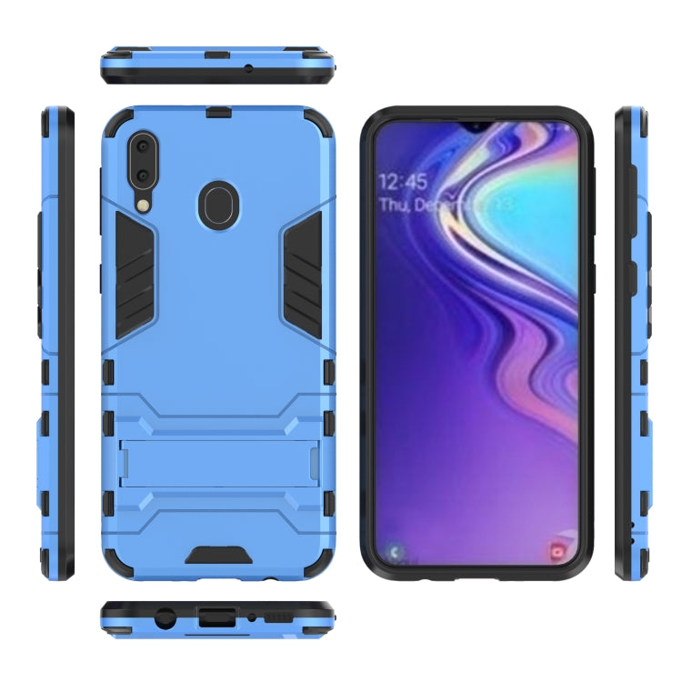 Shockproof PC + TPU Case for Galaxy M20, with Holder