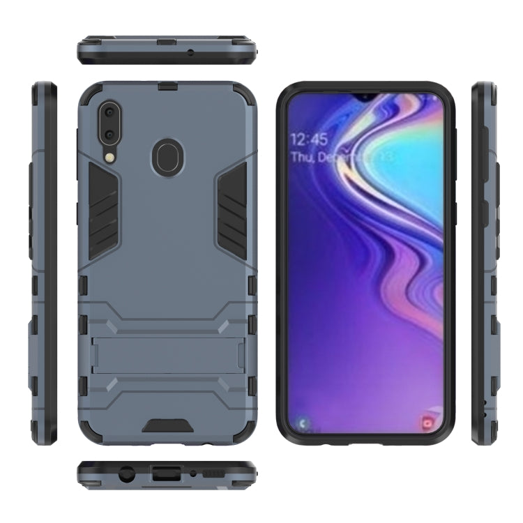 Shockproof PC + TPU Case for Galaxy M20, with Holder