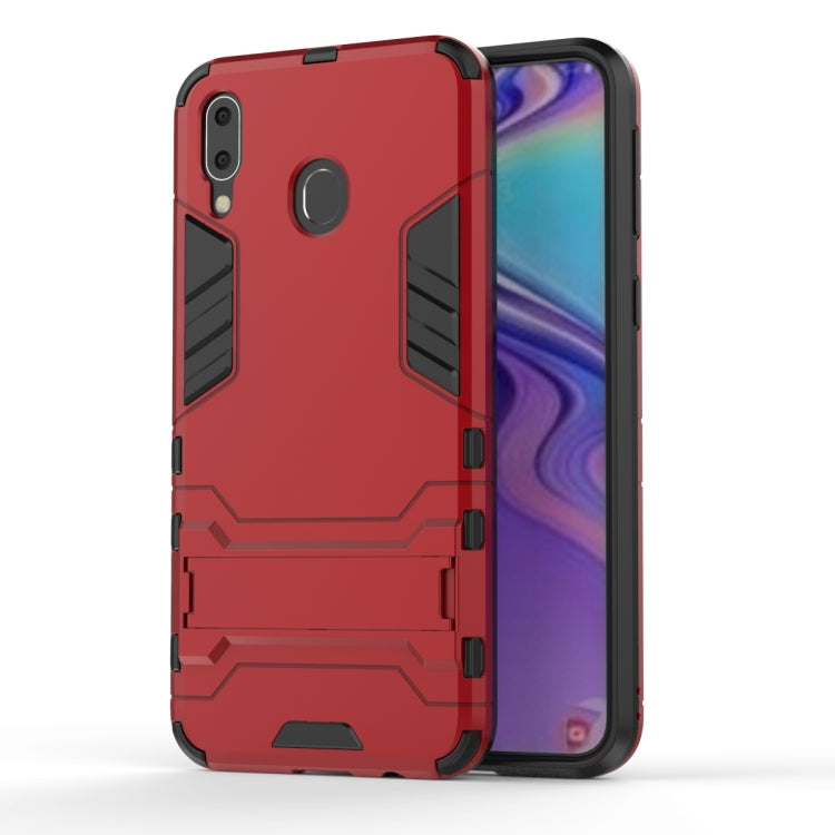 Shockproof PC + TPU Case for Galaxy M20, with Holder