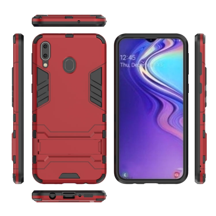 Shockproof PC + TPU Case for Galaxy M20, with Holder
