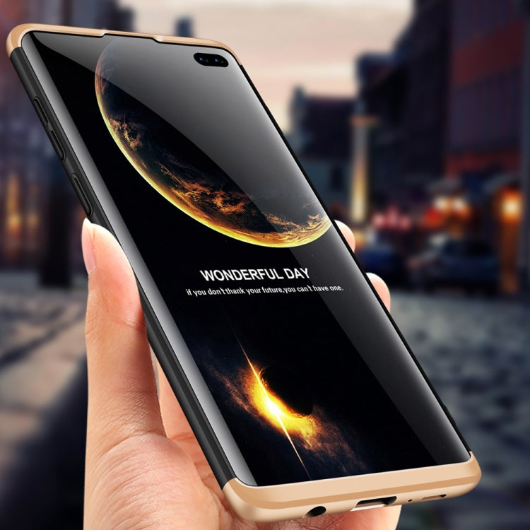 GKK Three Stage Splicing Full Coverage PC Case for Galaxy S10+
