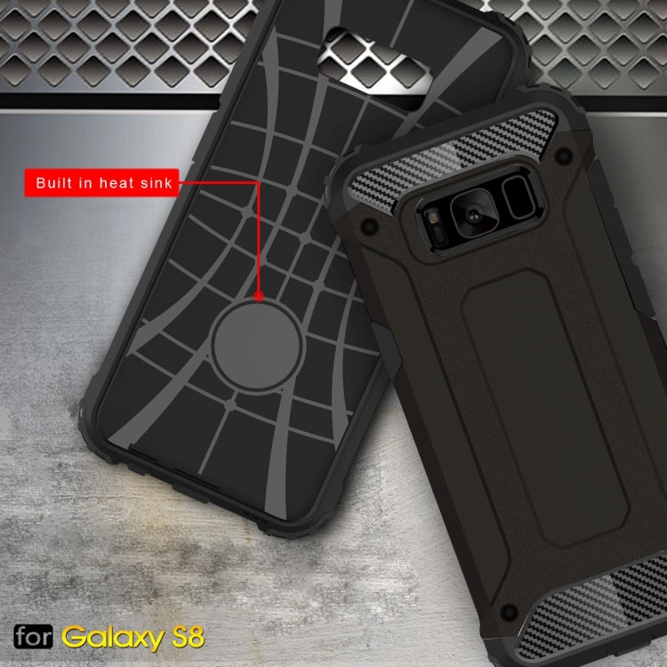 For Galaxy S8 Rugged Armor TPU + PC Combination Case