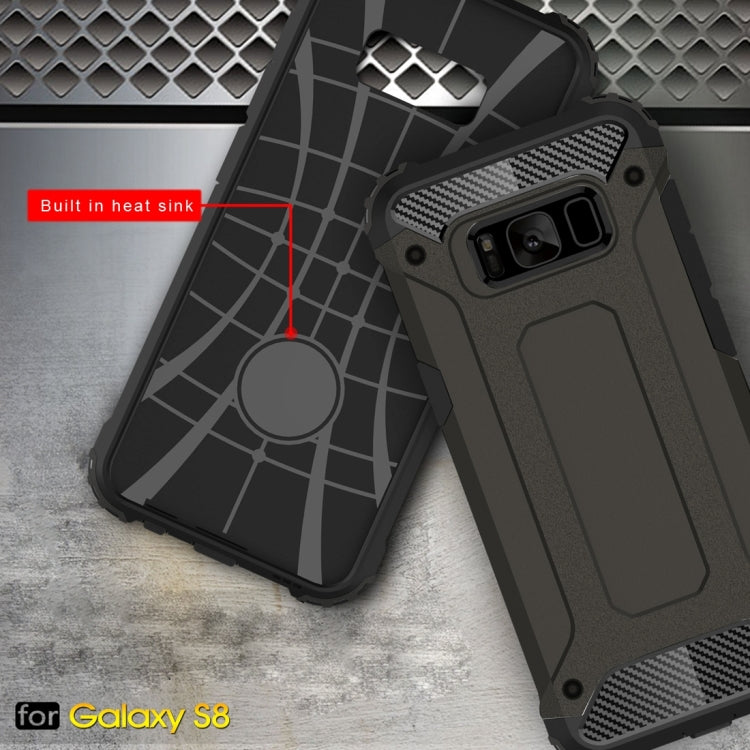 For Galaxy S8 Rugged Armor TPU + PC Combination Case