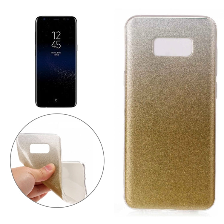 For Galaxy S8 + / G955 Glitter Powder Protective Back Cover Soft Case