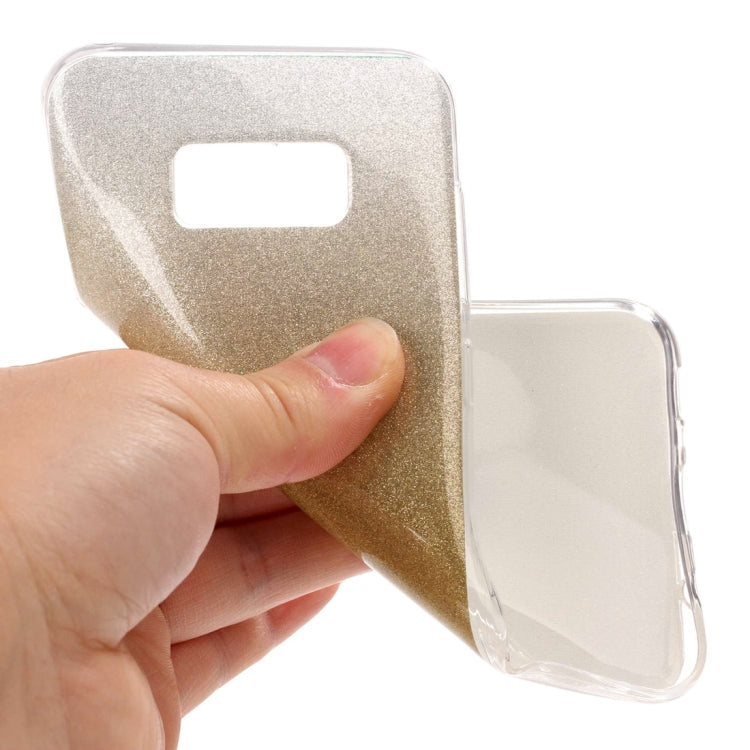 For Galaxy S8 + / G955 Glitter Powder Protective Back Cover Soft Case