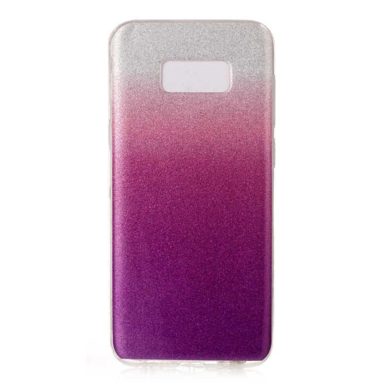 For Galaxy S8 + / G955 Glitter Powder Protective Back Cover Soft Case