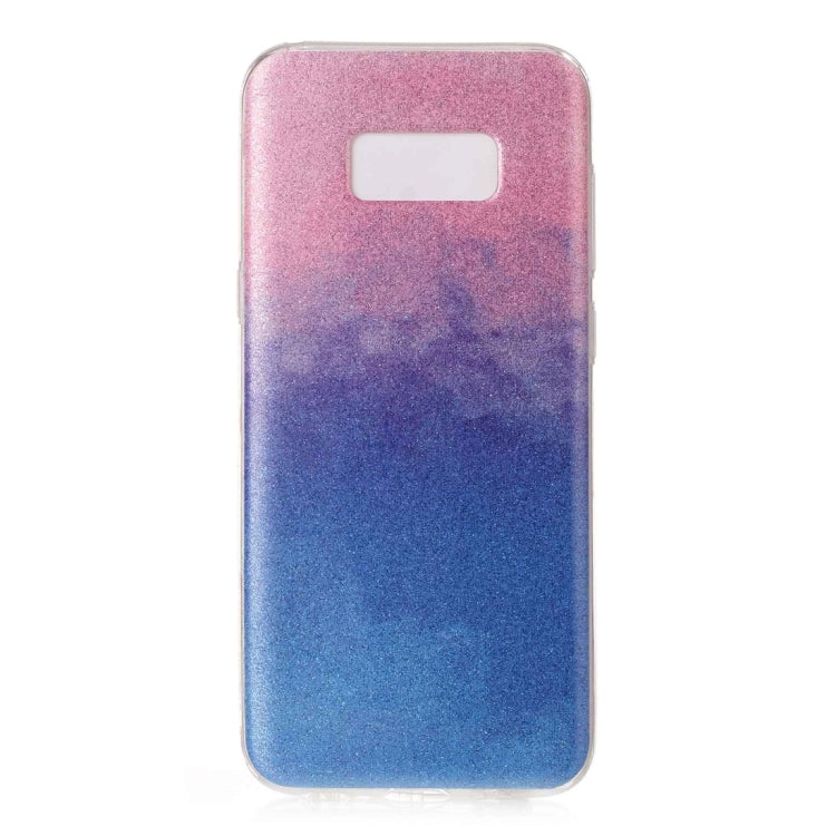 For Galaxy S8 + / G955 Glitter Powder Protective Back Cover Soft Case