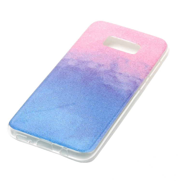 For Galaxy S8 + / G955 Glitter Powder Protective Back Cover Soft Case