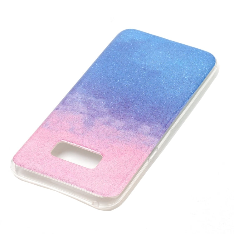 For Galaxy S8 + / G955 Glitter Powder Protective Back Cover Soft Case