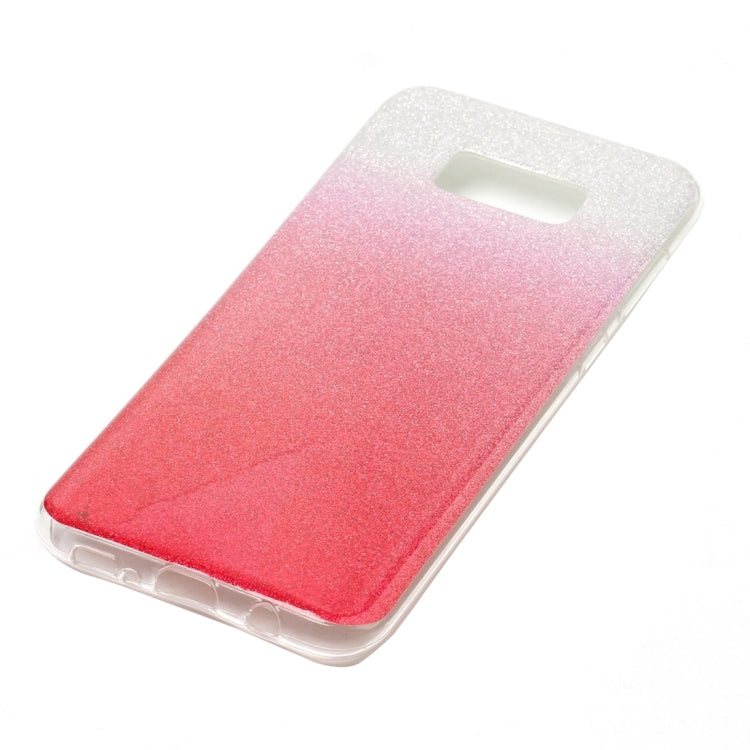 For Galaxy S8 + / G955 Glitter Powder Protective Back Cover Soft Case
