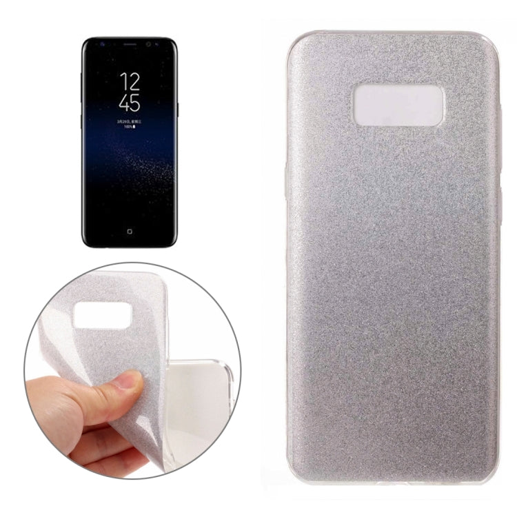For Galaxy S8 + / G955 Glitter Powder Protective Back Cover Soft Case