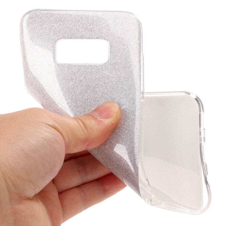 For Galaxy S8 + / G955 Glitter Powder Protective Back Cover Soft Case