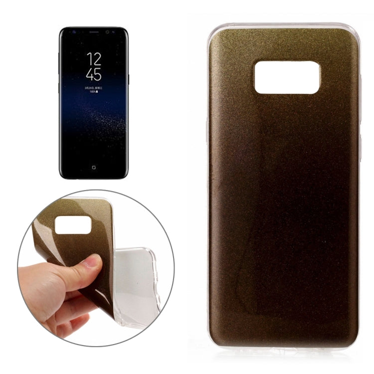 For Galaxy S8 + / G955 Glitter Powder Protective Back Cover Soft Case