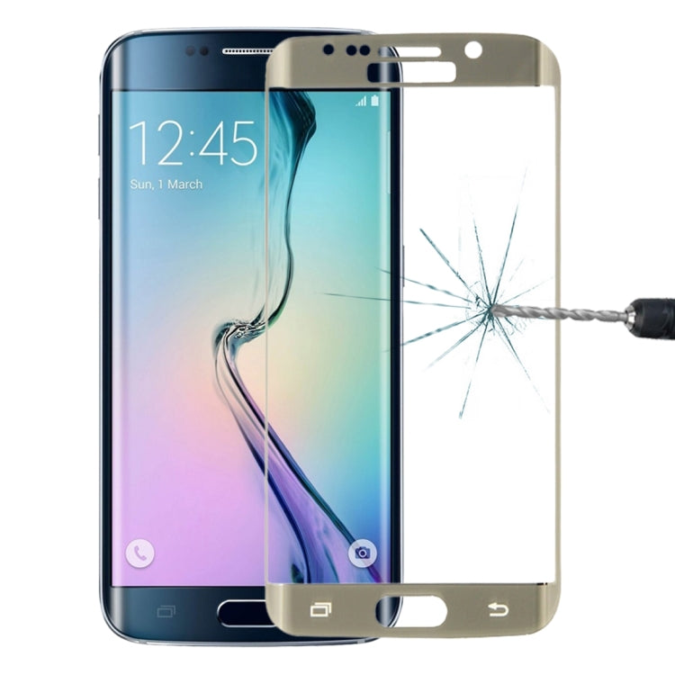 For Galaxy S6 Edge+ / G928 0.3mm 9H Surface Hardness 3D Explosion-proof Colorized Electroplating Tempered Glass Full Screen Film