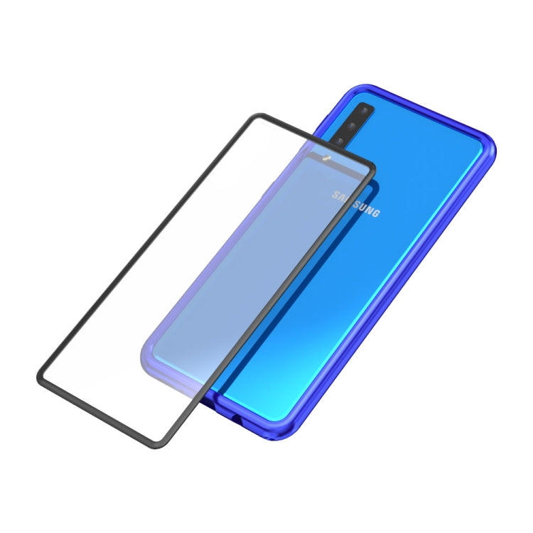Arc Series Metal Frame + Tempered Glass Cover Case for Galaxy A7 (2018)