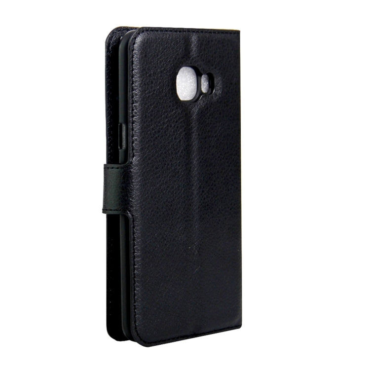 For Galaxy C5 / C500 Litchi Texture Horizontal Flip Leather Case with Magnetic Buckle & Holder & Card Slots & Wallet