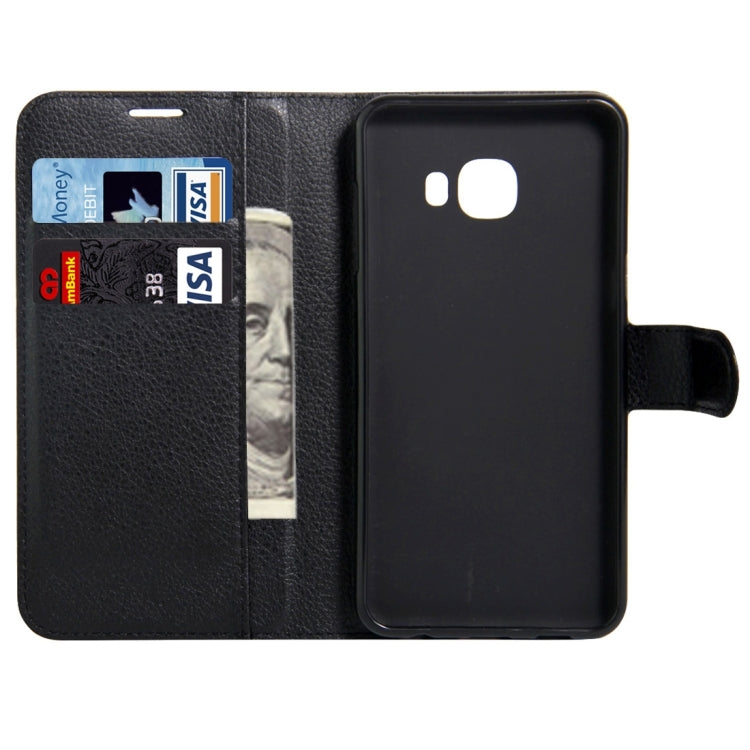 For Galaxy C5 / C500 Litchi Texture Horizontal Flip Leather Case with Magnetic Buckle & Holder & Card Slots & Wallet