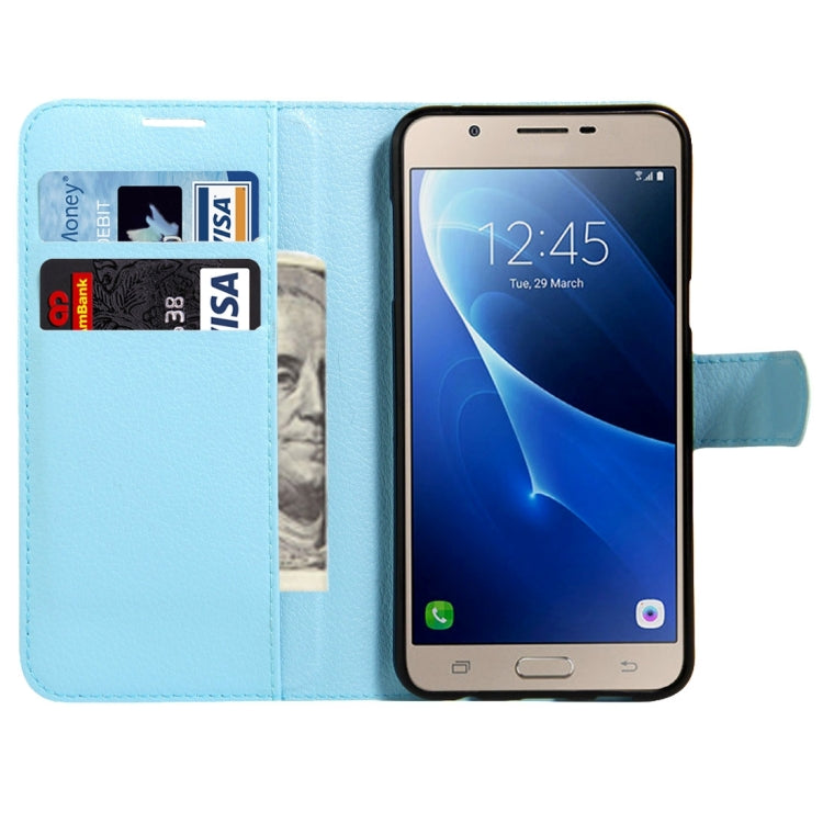 For Galaxy C5 / C500 Litchi Texture Horizontal Flip Leather Case with Magnetic Buckle & Holder & Card Slots & Wallet