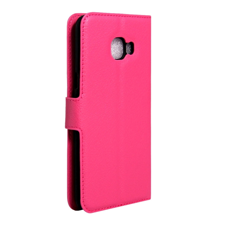 For Galaxy C5 / C500 Litchi Texture Horizontal Flip Leather Case with Magnetic Buckle & Holder & Card Slots & Wallet