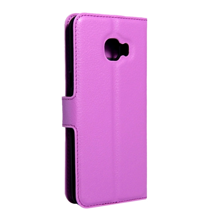 For Galaxy C5 / C500 Litchi Texture Horizontal Flip Leather Case with Magnetic Buckle & Holder & Card Slots & Wallet