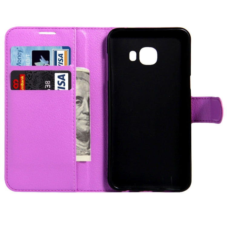For Galaxy C5 / C500 Litchi Texture Horizontal Flip Leather Case with Magnetic Buckle & Holder & Card Slots & Wallet