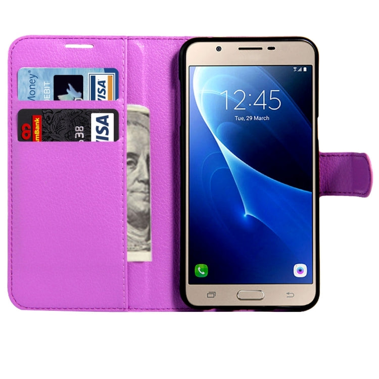 For Galaxy C5 / C500 Litchi Texture Horizontal Flip Leather Case with Magnetic Buckle & Holder & Card Slots & Wallet
