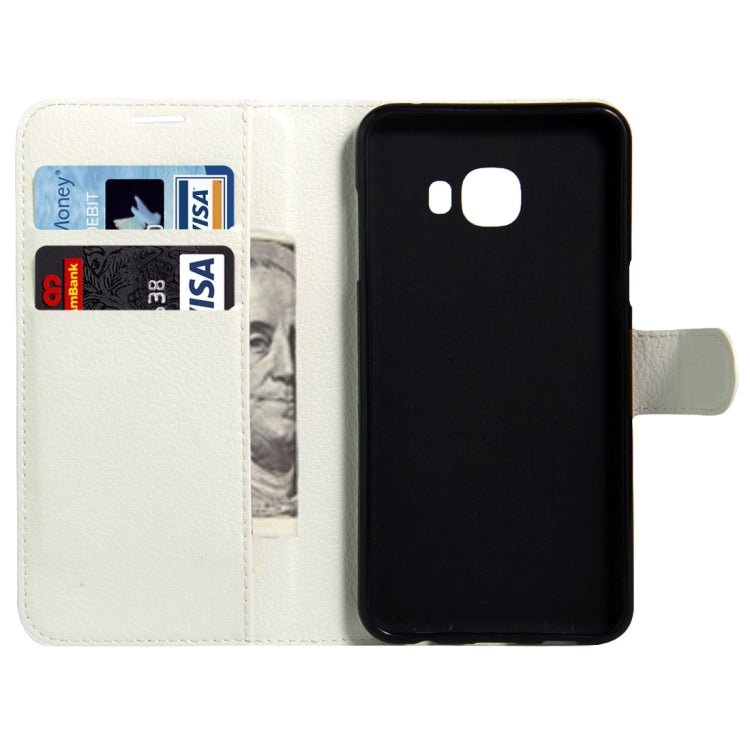 For Galaxy C5 / C500 Litchi Texture Horizontal Flip Leather Case with Magnetic Buckle & Holder & Card Slots & Wallet