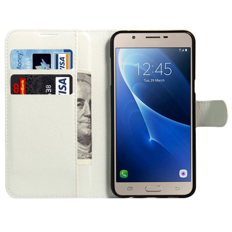 For Galaxy C5 / C500 Litchi Texture Horizontal Flip Leather Case with Magnetic Buckle & Holder & Card Slots & Wallet